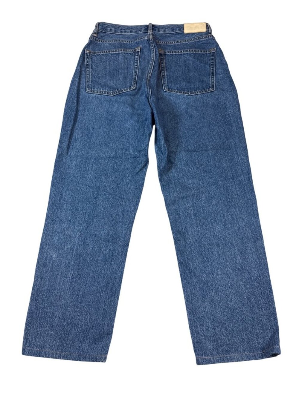 Everlane Cheeky Straight-Leg Blue Jeans Womens 31 Regular Button Fly (OO626) - Picture 2 of 9